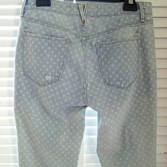 MARC JACOBS JESSIE BOYFRIEND WORKWEAR MID RISE LOOSE FIT WITH BLOCK PRINT CUTE! - Picture 10 of 14